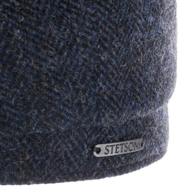 Stetson Hatteras Wool Herringbone Navy