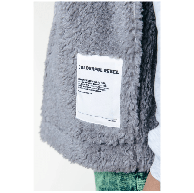 Yoni Teddy Gilet Medium grey
