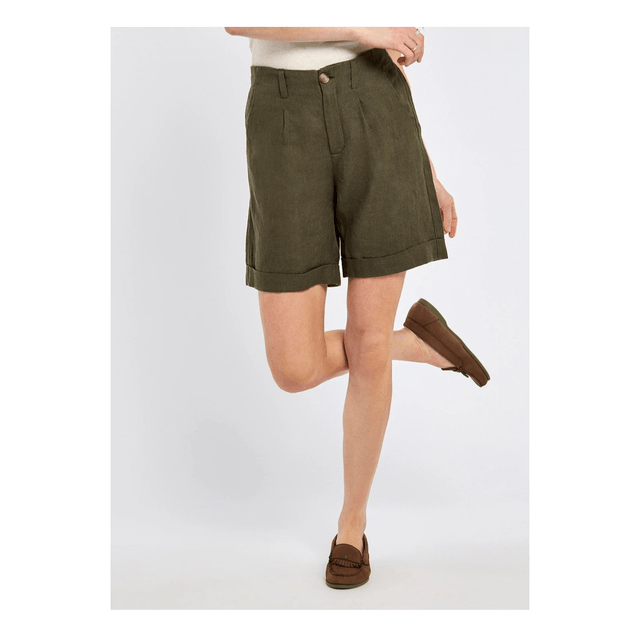 Dubarry Maryland Dames Linnen Shorts - Khaki