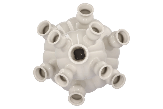 Rotterdam white vase tube 31x31x46cm