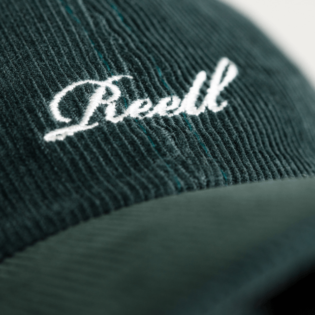 Reell Single Script Cap Dark Green Ribcord