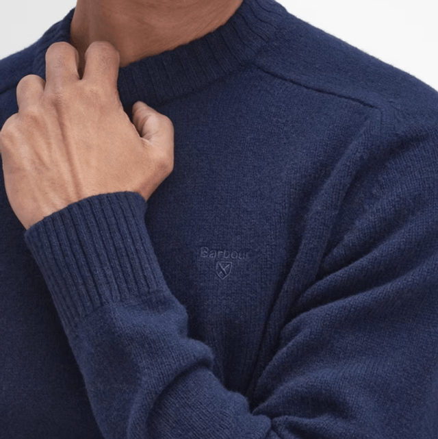 Barbour Grangetown Crew Neck Sweater Navy
