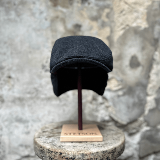 Stetson Kent Wool/Cashmere Earflap Grijs/Zwart