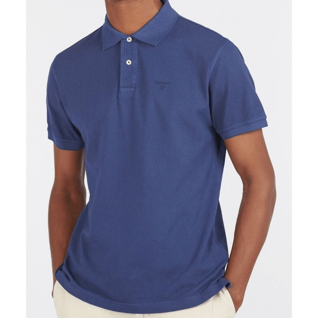 Barbour Washed Sports Polo Shirt Navy