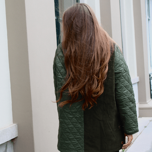 Barbour Reeth Diamond Quilt Jacket Olive/Ancient
