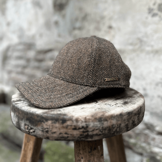 Stetson Baseball Cap Herringbone Bruin 