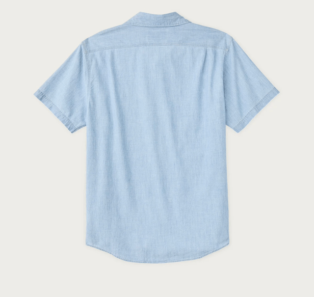 Filson Chambray Short Sleeve Shirt Light Indio Chambra 