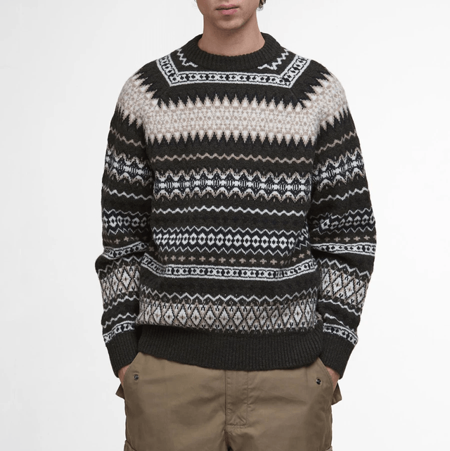 Barbour Hase Fair Isle Crew Neck Jumper