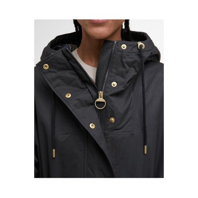 Barbour Dena Showerproof Jacket Black Classic Tartan