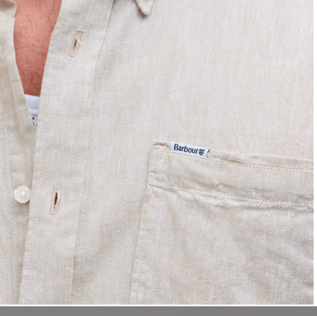 Barbour Nelson Tailored Men’s Shirt Stone 