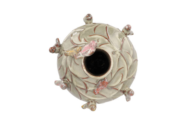 Bird Vase Moss Green Tube L