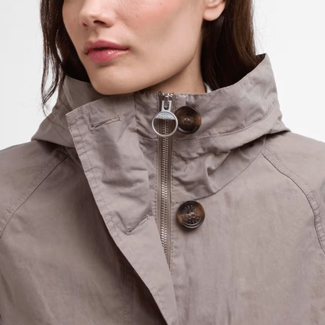 Barbour Bhodi Showerproof Jacket Dirty Khaki Safari Tartan