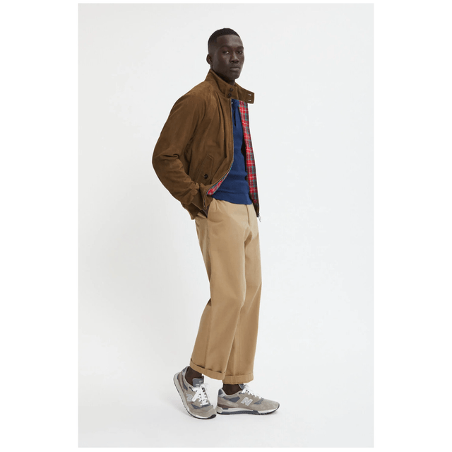 Baracuta G9 Suede Dark Olive 