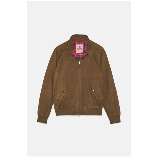 Baracuta G9 Suede Dark Olive 