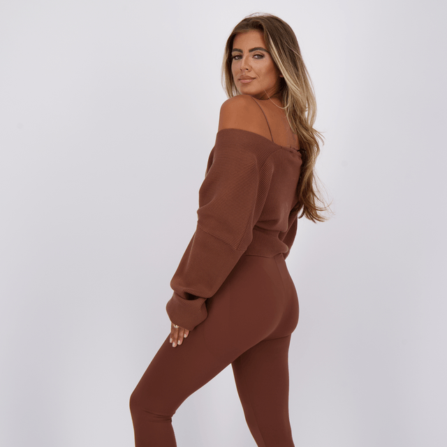 Reinders Savanna Knit Top Cacao