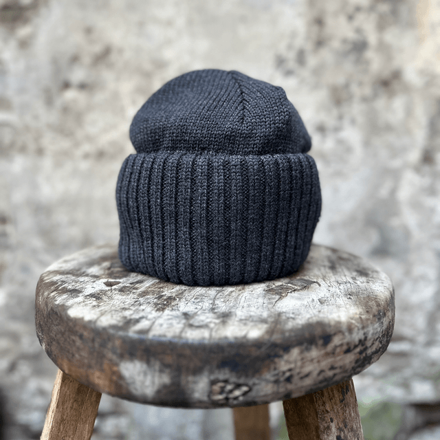 Stetson Beanie Merino Zwart / Grijs 