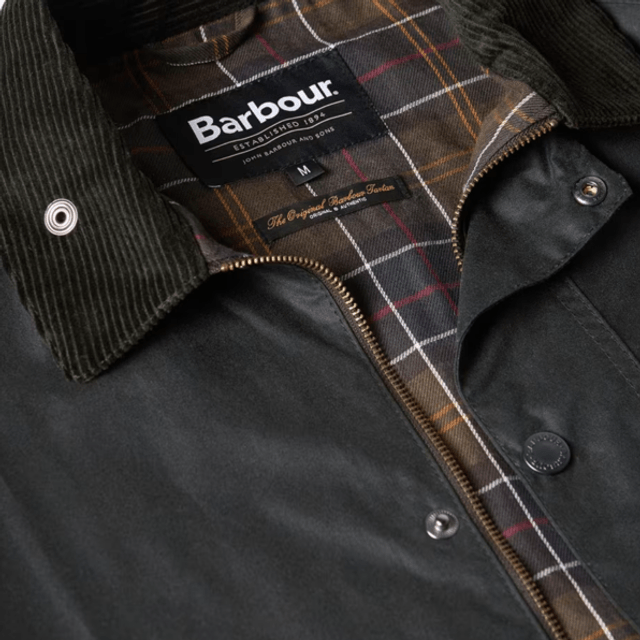Barbour Tracker Wax Jacket Sage 