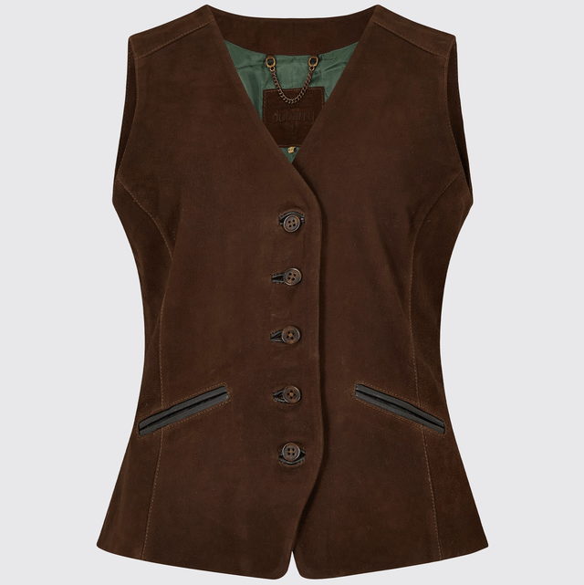 Dubarry Greville Leren Gilet voor Dames - Walnut