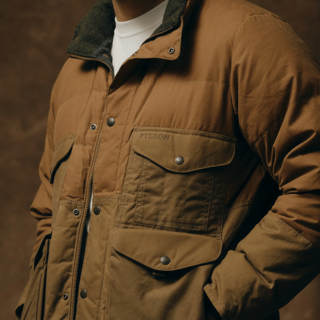 Filson Down Cruiser Jacket Dark Tan