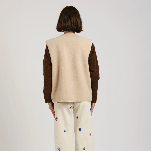VITA Sleeveless Jacket Beige