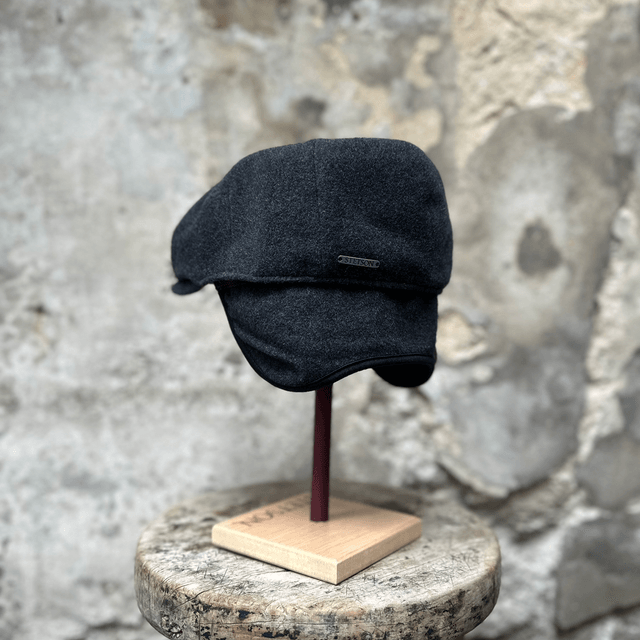 Stetson Kent Wool/Cashmere Earflap Grijs/Zwart