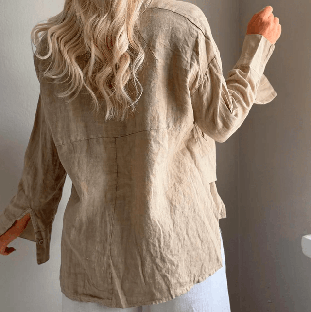 Margot linen shirt, cashmere