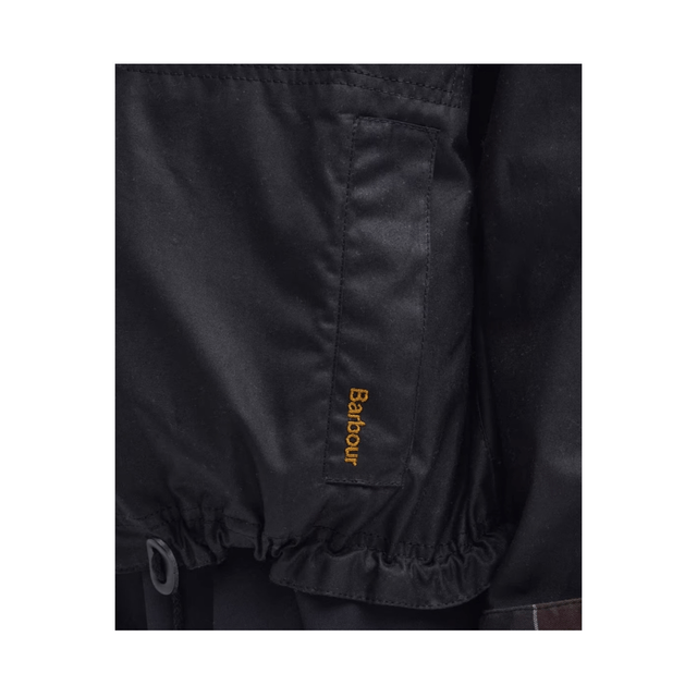 Woman’s Barbour Beauly Waxed Jacket Black/Classic