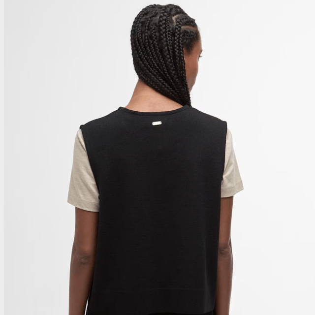Barbour Maya Sleeveless Zip Through Tank Black