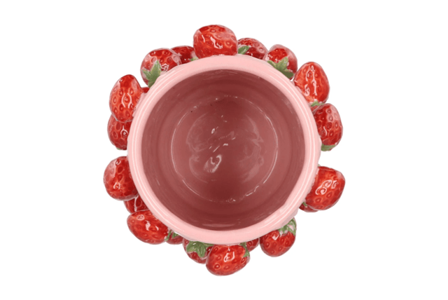 Fruit strawberry light pink cilinder 