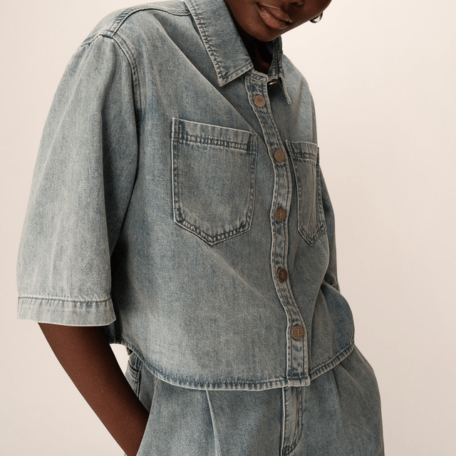 Shirt Blouse Skye Blue