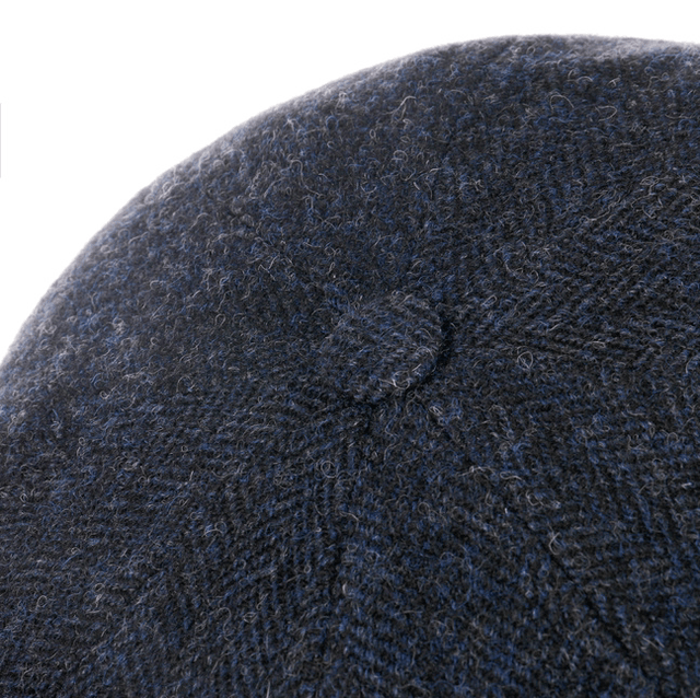 Stetson Hatteras Wool Herringbone Navy