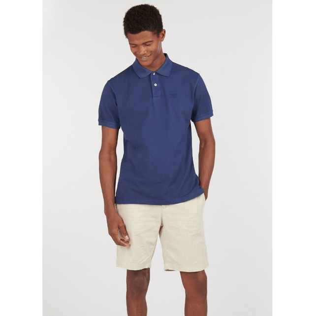 Barbour Washed Sports Polo Shirt Navy