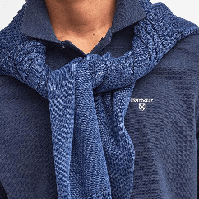 Barbour Lightweight Sports Polo Shirt Navy