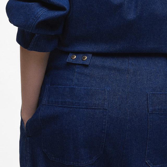 Barbour Arla Denim Wide-Leg Trousers