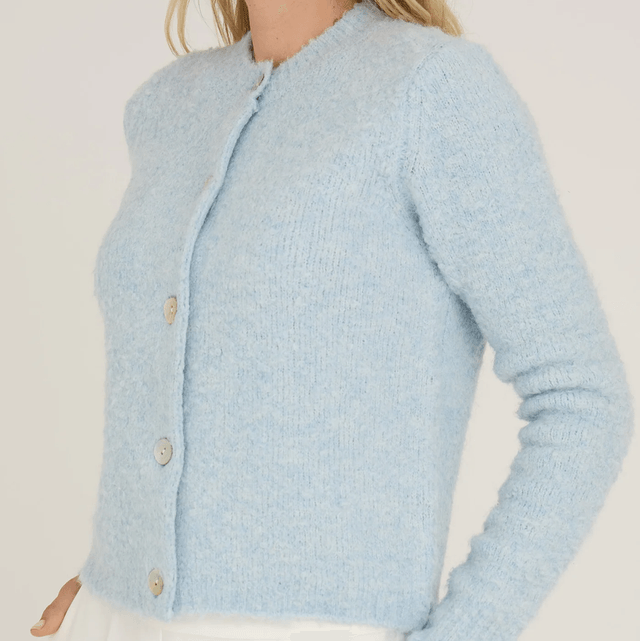 Audrey new knit cardigan Light Blue