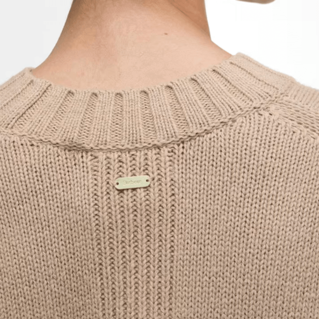Barbour Sophia Knitted Jumper Pale Caramel