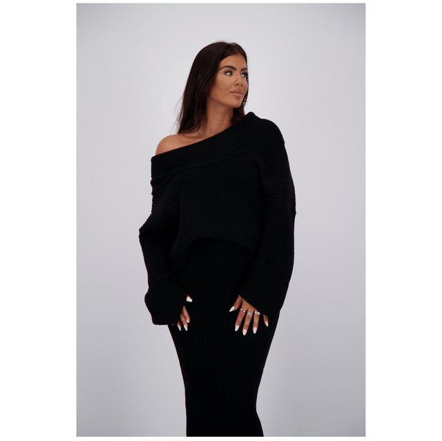 Reinders Kourtney Knit Dress True Black