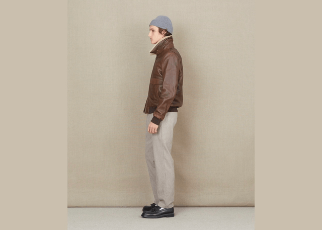 Chevignon Brown Hill Leather Pilot Jacket