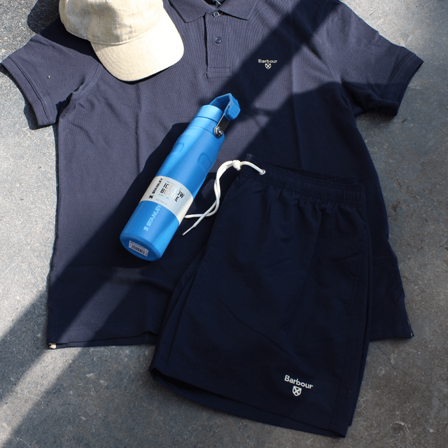 Barbour Essential Logo 5 Swim Short Navy