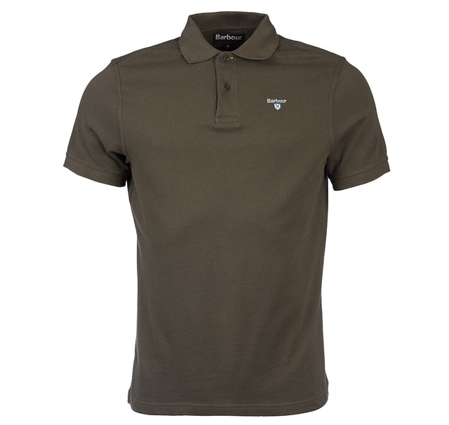 Barbour Sports Polo Shirt Dark Olive 