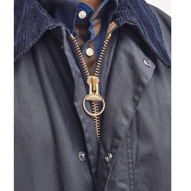 Barbour Border® Wax Jacket Navy
