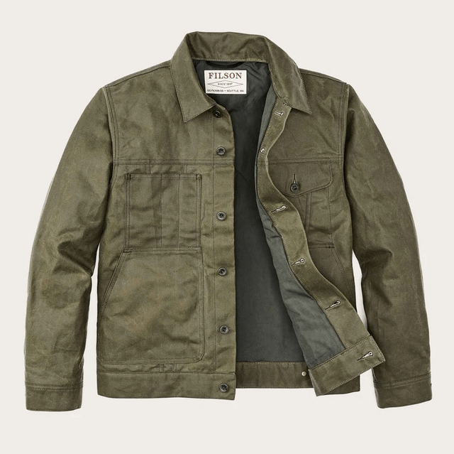 Filson Thin Cloth Short Lined Cruiser Military Green