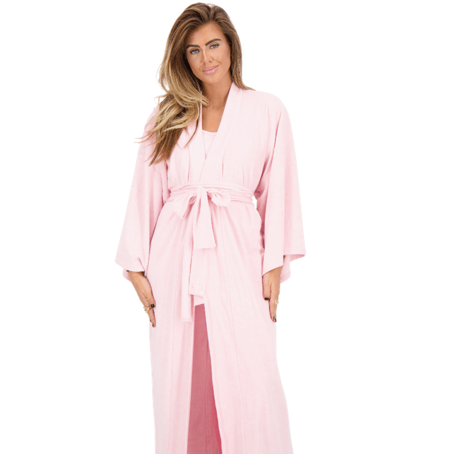 Reinders Brushed Cotton Bathrobe Prism Pink