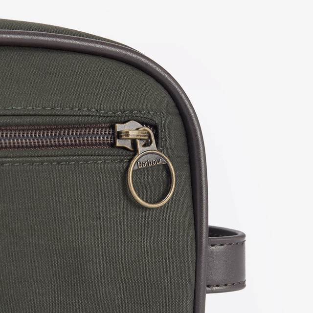 Barbour wax wash bag 