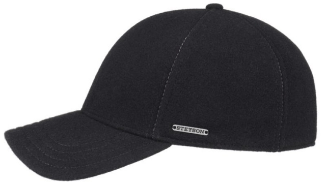 Stetson Baseball Cap Wool/ Cashmere Anthra Melange 