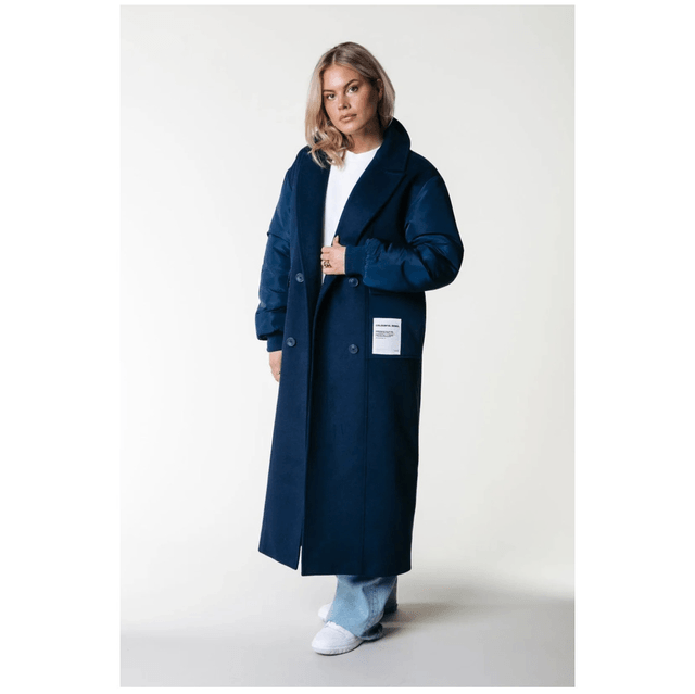 Ada Wool Long Coat Navy
