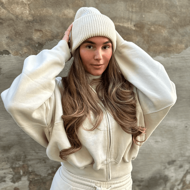 Stetson Beanie Merino Offwhite (oversized) 
