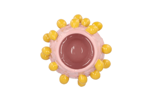 Fruit lemon light pink pot