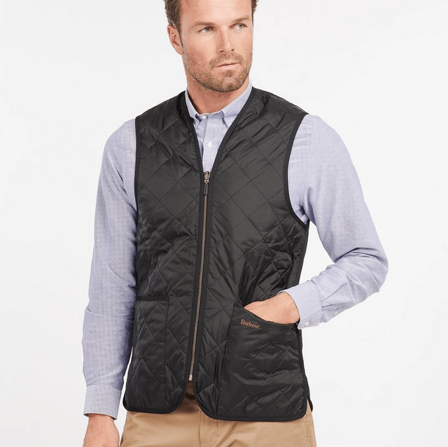Barbour Quilted Waistcoat Zip Black