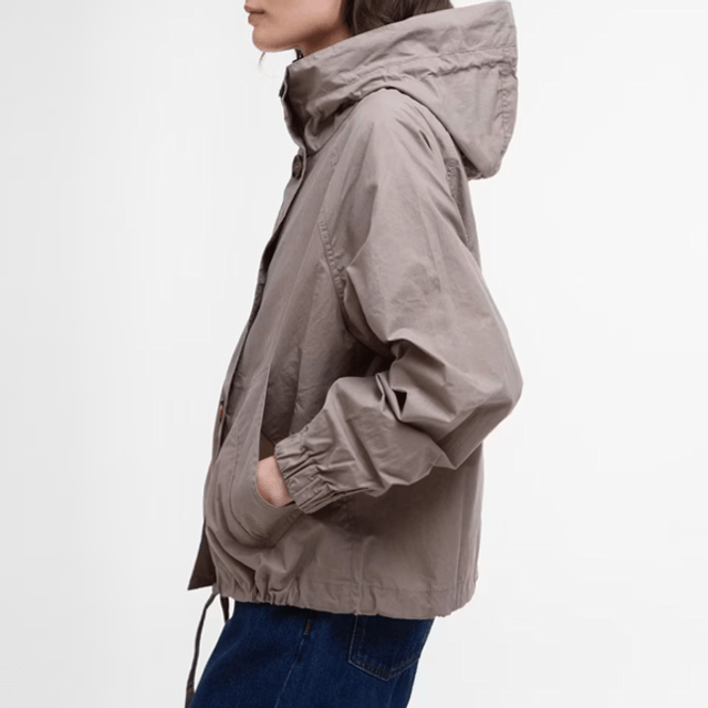 Barbour Bhodi Showerproof Jacket Dirty Khaki Safari Tartan